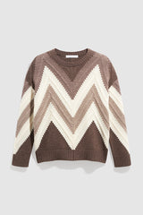 RECA HERRINGBONE WOOL SWEATER