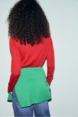 ROSAIRE RED MERINO WOOL TURTLENECK SWEATER
