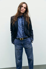 JUNIE DOUBLE-BREASTED BLAZER