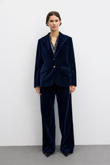 JYNA NAVY VELVET JACKET