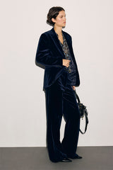 JYNA NAVY VELVET JACKET