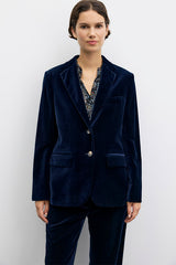 JYNA NAVY VELVET JACKET