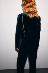 JYNA GREEN VELVET JACKET