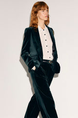 JYNA GREEN VELVET JACKET
