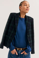 JUSTINE CHECKED BLAZER