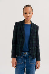 JUSTINE CHECKED BLAZER