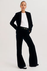 JELIA NAVY VELVET BLAZER