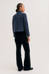 JUDITH COLLAR TWEED AND LUREX JACKET