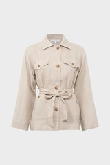 RIVAELLE LINEN SAFARI JACKET