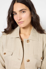 RIVAELLE LINEN SAFARI JACKET