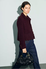 JULIE GOLDEN BUTTONS TWEED JACKET