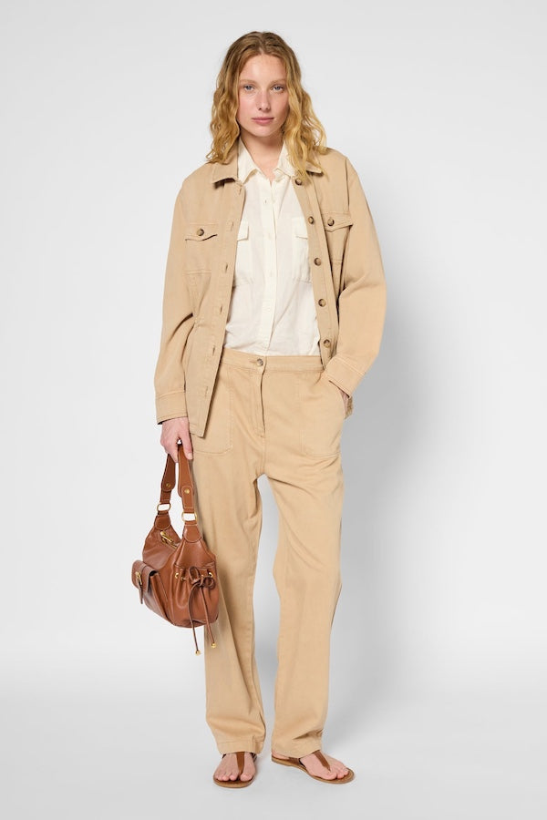 ROMELDA COTTON LINEN OVERSHIRT
