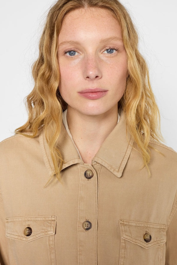 ROMELDA COTTON LINEN OVERSHIRT