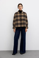 JOSIA DOUBLE-FACED WOOL CHECKERED OVERSHIRT