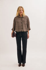 JELSA CHECKED VIRGIN WOOL OVERSHIRT