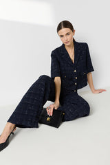 TAE SHORT CHECKED TWEED JACKET