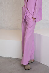 VADIM PURPLE LIGHTWEIGHT LINEN TROUSER