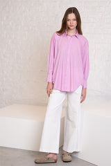 VALERIA PURPLE OVERSIZED POPELINE SHIRT