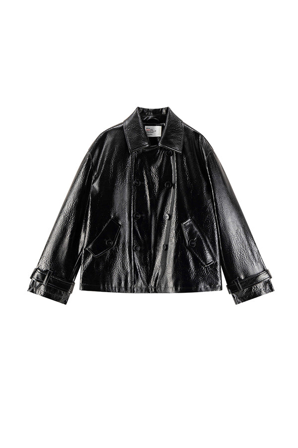 VANNI BLACK COATED JACKET