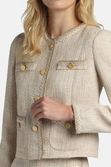VASARI GOLD DETAILS BON-TON JACKET