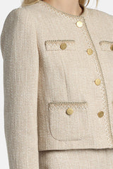VASARI GOLD DETAILS BON-TON JACKET
