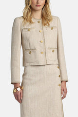 VASARI GOLD DETAILS BON-TON JACKET