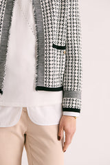 VERSUS JACQUARD KNIT JACKET