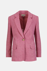 VETRATE PINK CLASSIC LINEN BLAZER