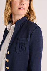 VICTORINE BLUE MILANO KNIT JACKET