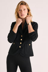 VICTORINE BLACK MILANO KNIT JACKET