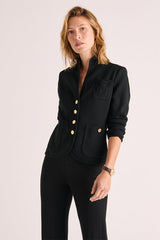 VICTORINE BLACK MILANO KNIT JACKET