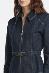 VIGANA ZIPPED DENIM JACKET