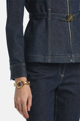 VIGANA ZIPPED DENIM JACKET