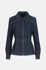 VIGANA ZIPPED DENIM JACKET