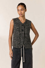 HERRINGBONE PATTERN VEST