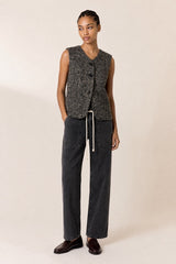 HERRINGBONE PATTERN VEST
