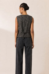 HERRINGBONE PATTERN VEST