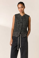 HERRINGBONE PATTERN VEST