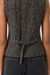 HERRINGBONE PATTERN VEST