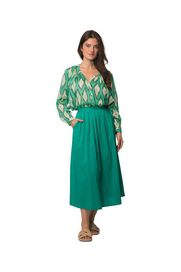 LINA GREEN BASIC SKIRT