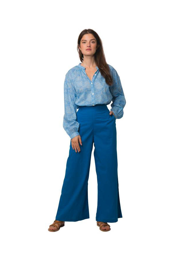 LEANA BLUE BASIC TROUSERS