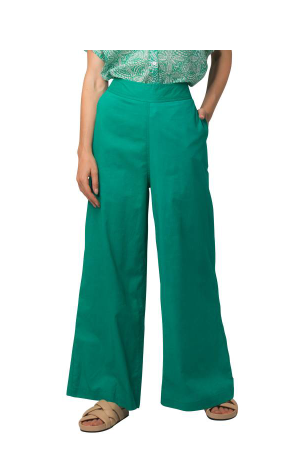 LEANA GREEN BASIC TROUSERS