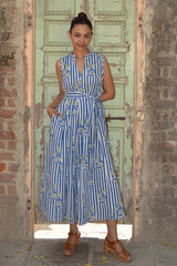 BLUE ROSE BEAULIEU DRESS