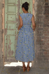 BLUE ROSE BEAULIEU DRESS