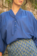 BLUE HELENE PLAIN TOP