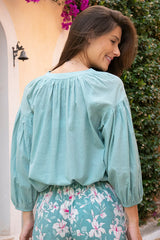 GREEN HELENE PLAIN TOP
