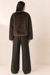FAUX FUR  JACKET