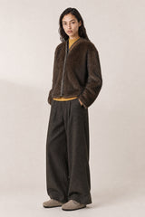 FAUX FUR  JACKET