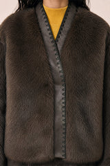 FAUX FUR  JACKET
