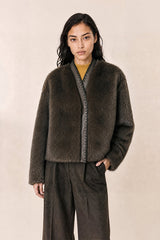 FAUX FUR  JACKET
